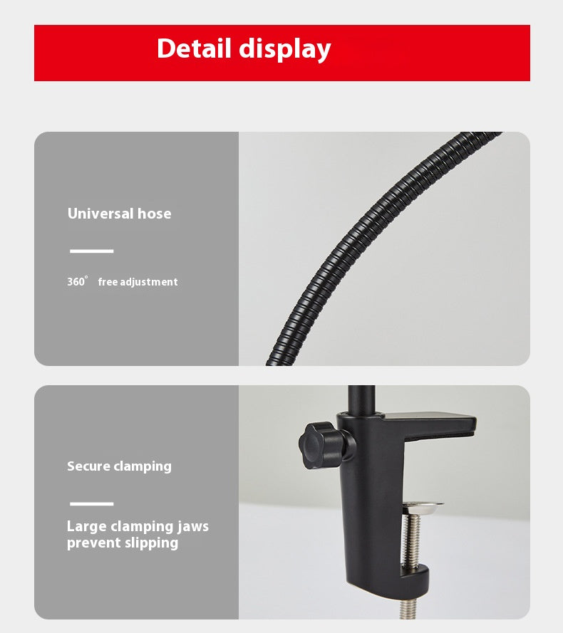 Long Arm Reading Table Lamp with Clamp – USB Powered, Eye-Friendly Design