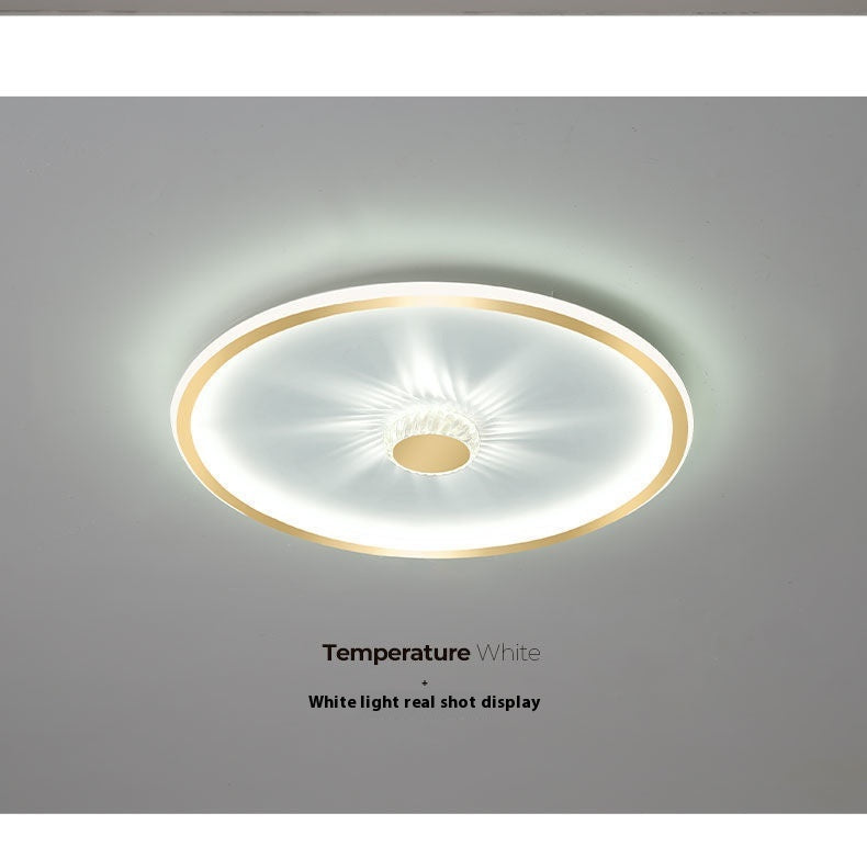 Simple Modern Bedroom Ceiling Lamp – LED, Black/Gold/White