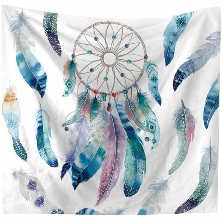 Elegant European Classical Dream Catcher Tapestry – Plush Polyester Wall Hanging