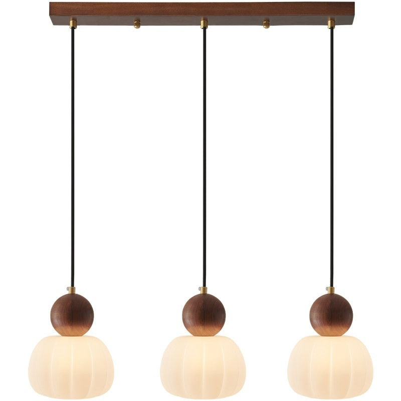 Creative Pumpkin Chandelier – Nordic Style Bedroom & Dining Room Lamp