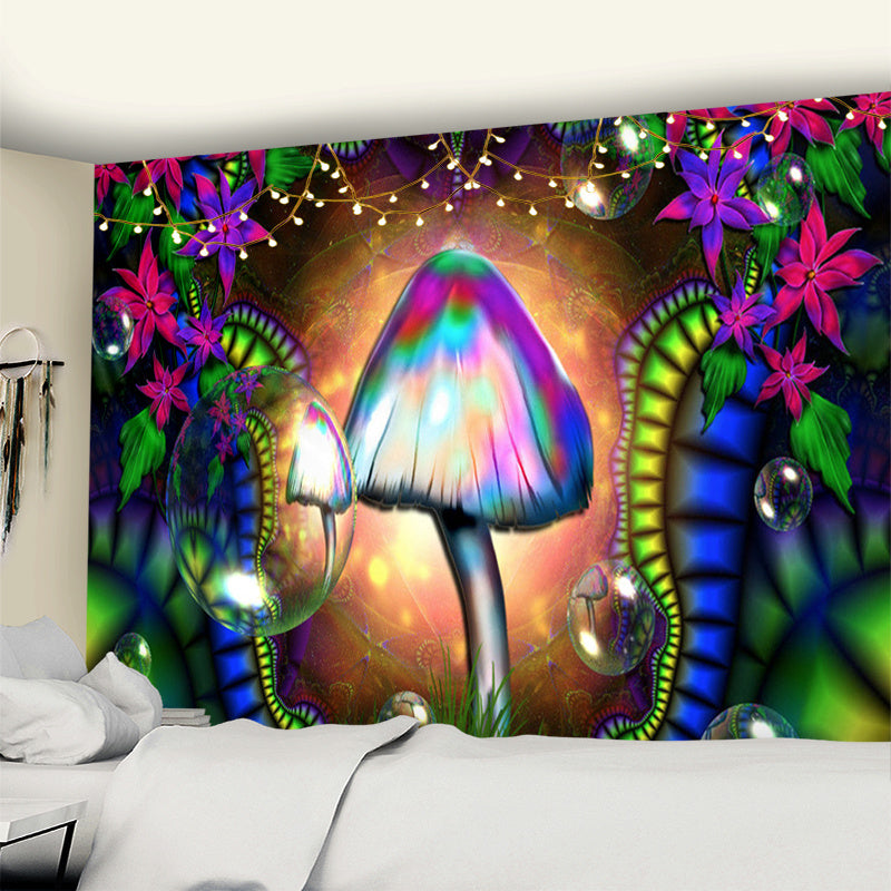 Dream Mushroom Psychedelic Rug – Boho Home Decor Tapestry