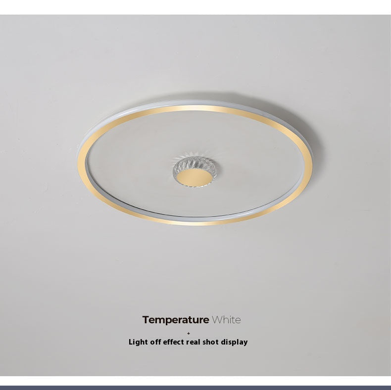 Simple Modern Bedroom Ceiling Lamp – LED, Black/Gold/White