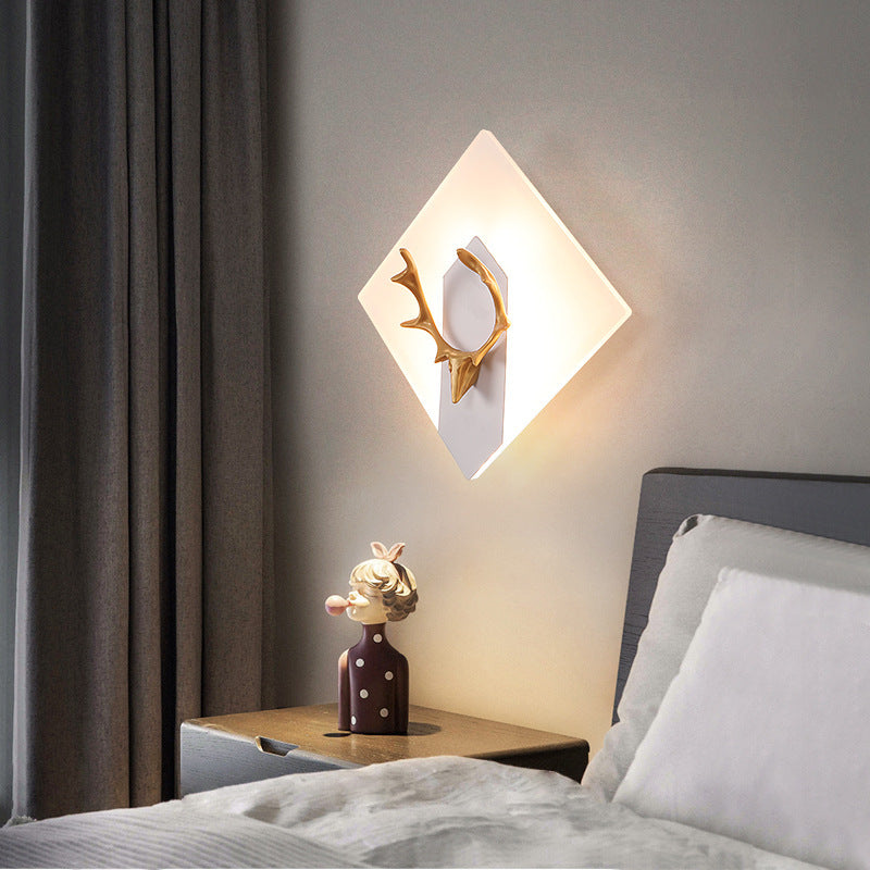 Acrylic Antlers LED Wall Light – Modern Simple Design