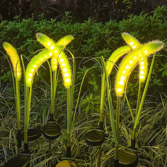 Outdoor Solar Dogtail Grass Lamp – Simulation LED Lawn Decoration