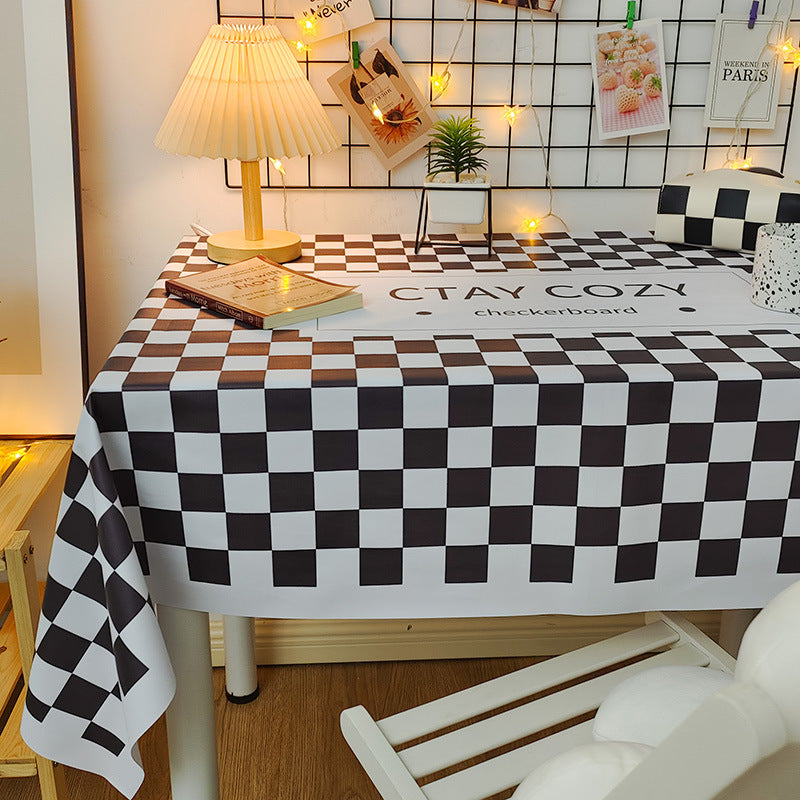 Waterproof And Oil-proof Tablecloth Coffee Table Mats Student Desk Decorative Cloth