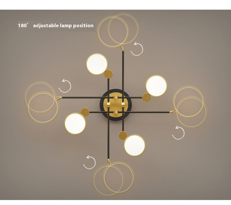 LED Lighting Chandelier – Living Room & Bedroom Lamps, Multiple Head Options