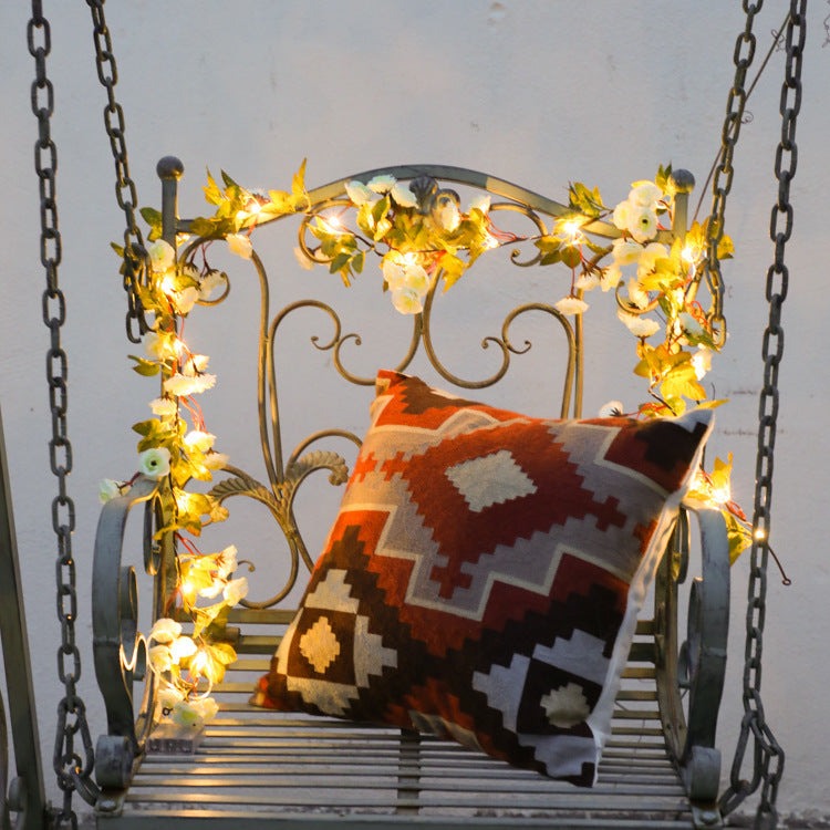 Flower Rattan LED String Lights – Festival Decorative Lighting