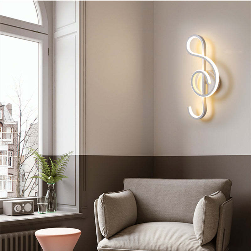 Nordic LED Wall Lamp – Aluminum Bedroom & Living Room Light