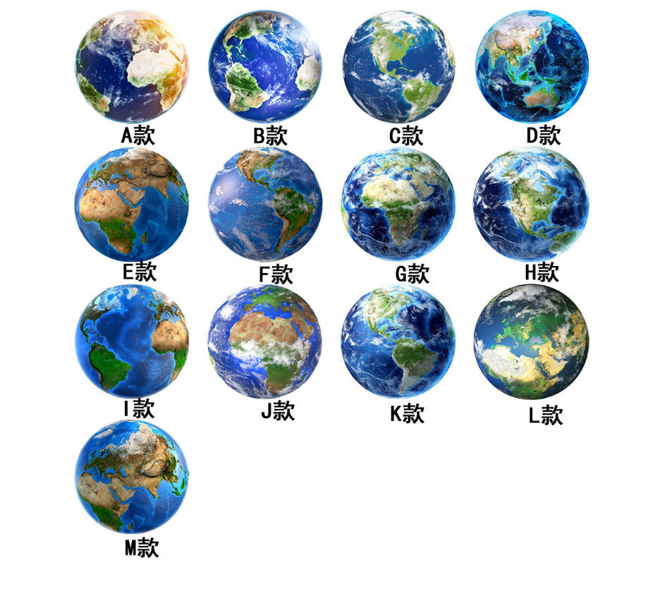 Luminous Wall Stickers 3d 3d Carved Moon Earth Glow Sticker Decorative Stickers