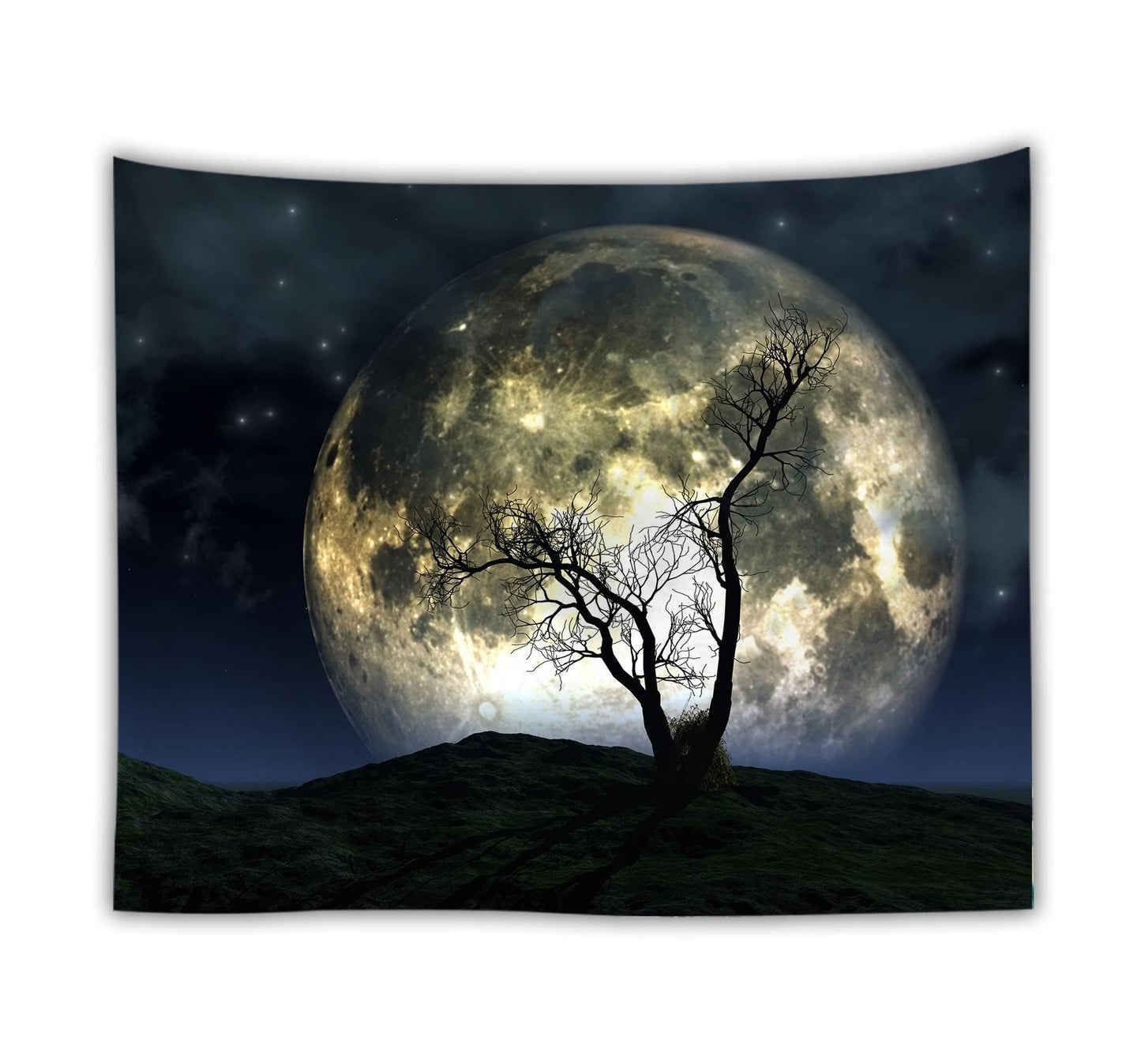 Ocean Moon Nature Wall Tapestry – Digital Print Polyester Dorm Decor