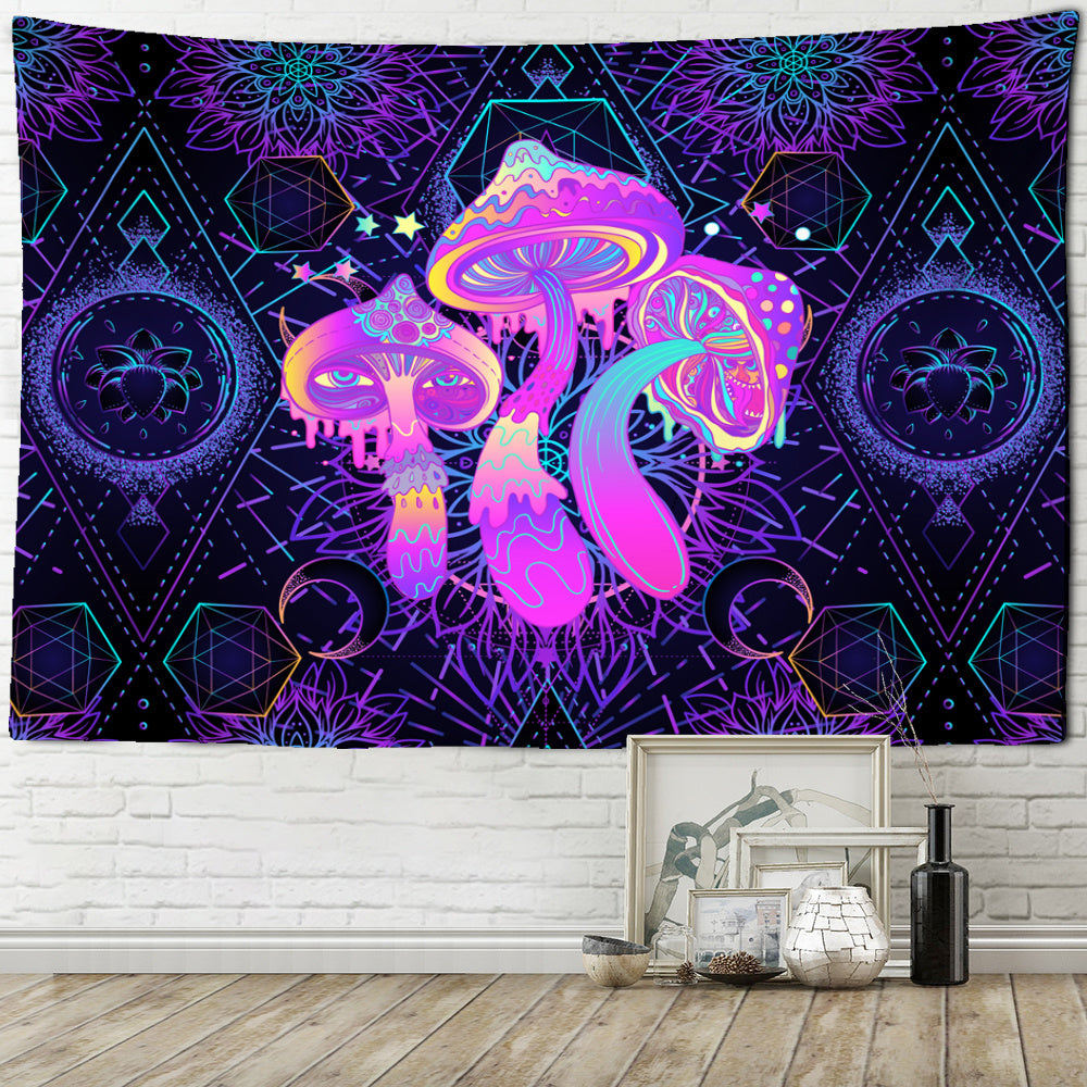 Dream Mushroom Psychedelic Rug – Boho Home Decor Tapestry