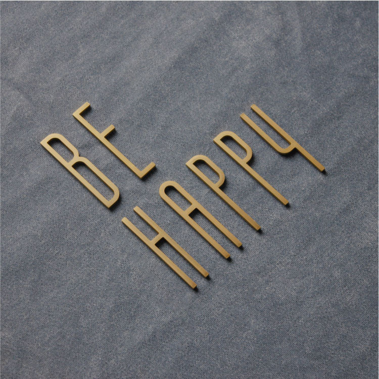 Brass Wall Creative English Alphabet Stickers