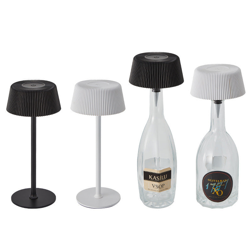 USB Charging Wireless Dining Table Ambient Light – Modern Pleated Design