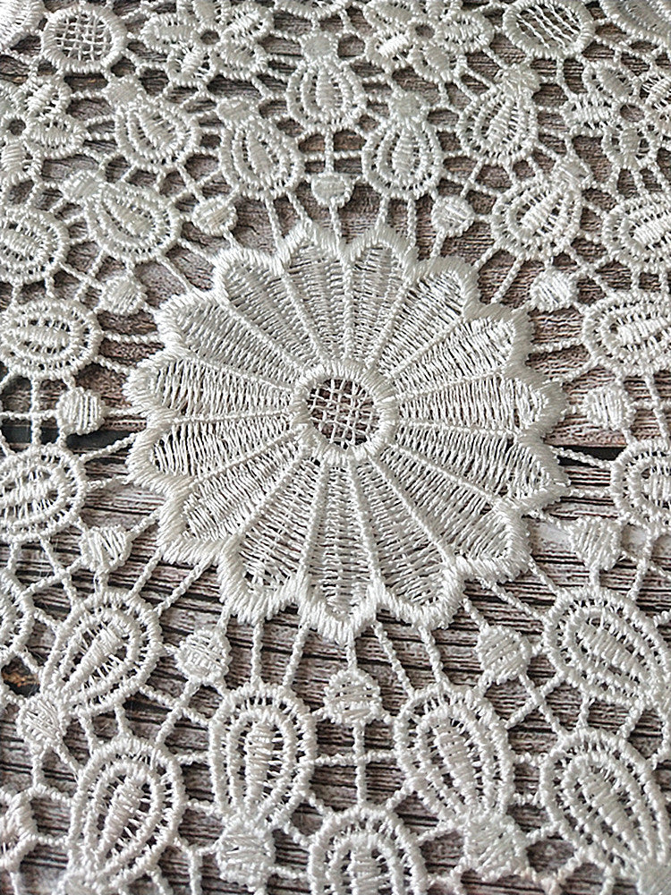 Round Dining Table  Coaster Plate Cloth Coasters Korean European Lace