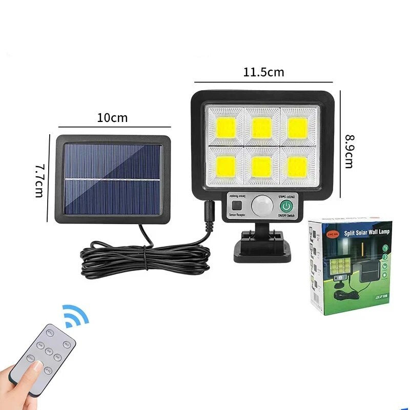 LED Solar Split Wall Lamp – 3 Mode Waterproof Motion Sensor Light