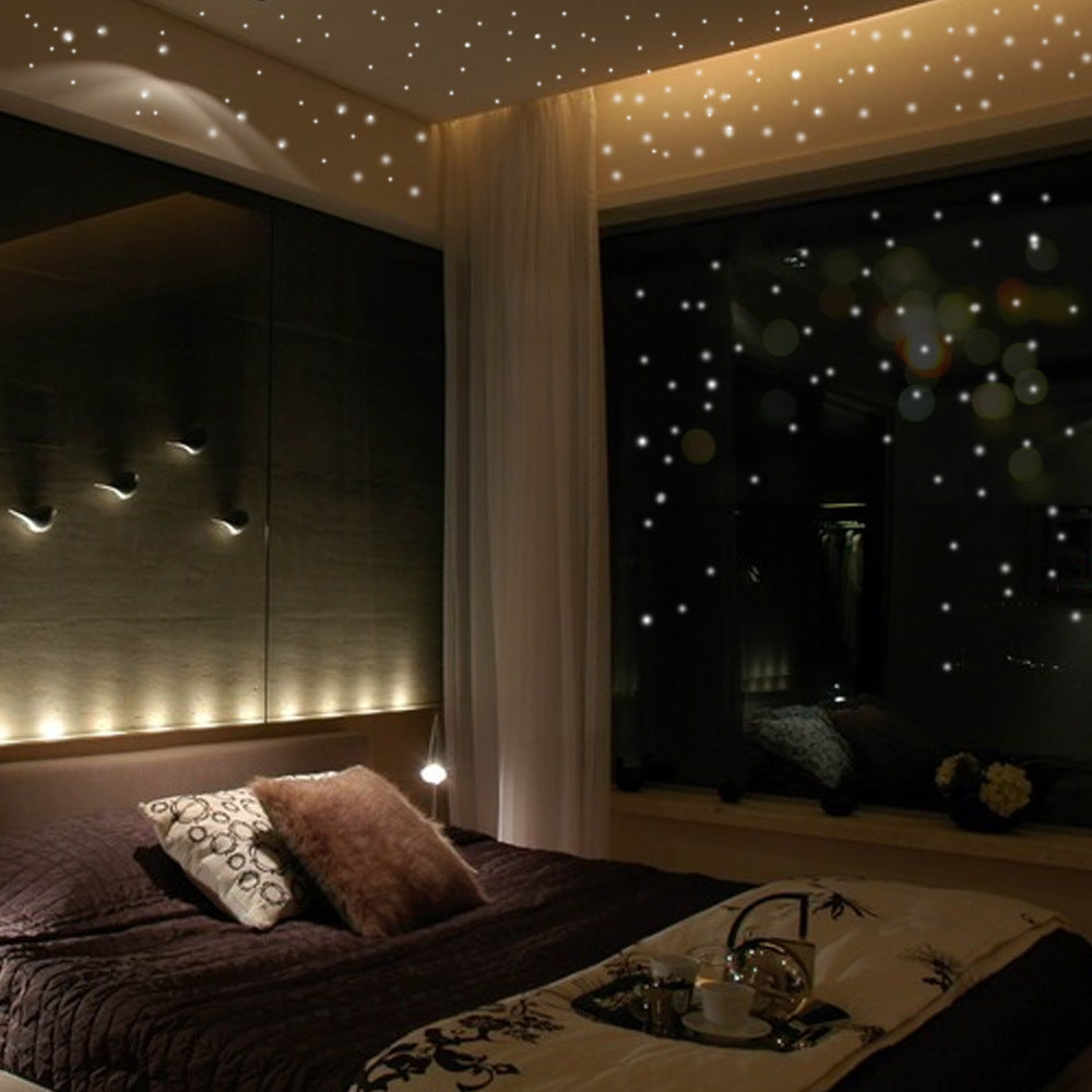 Bedroom And Living Room Decoration Luminous Dot Moon Wall Sticker