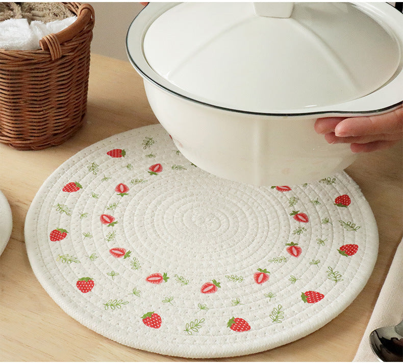 Nordic Cotton Printed Placemat Tray Coaster