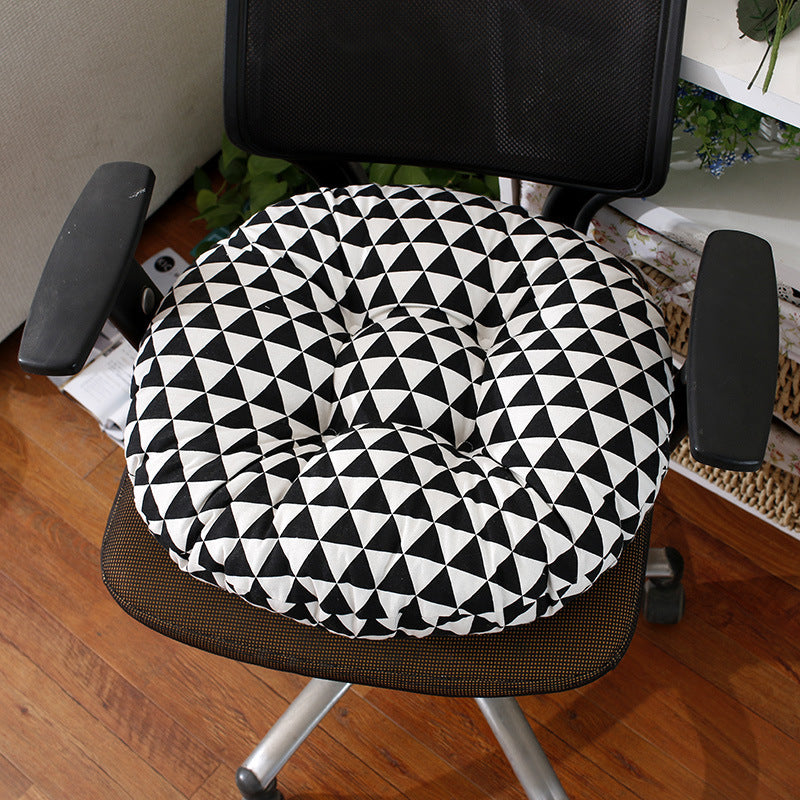 Round Thickened Stool Seat Cushions Cotton And Linen Bay Window