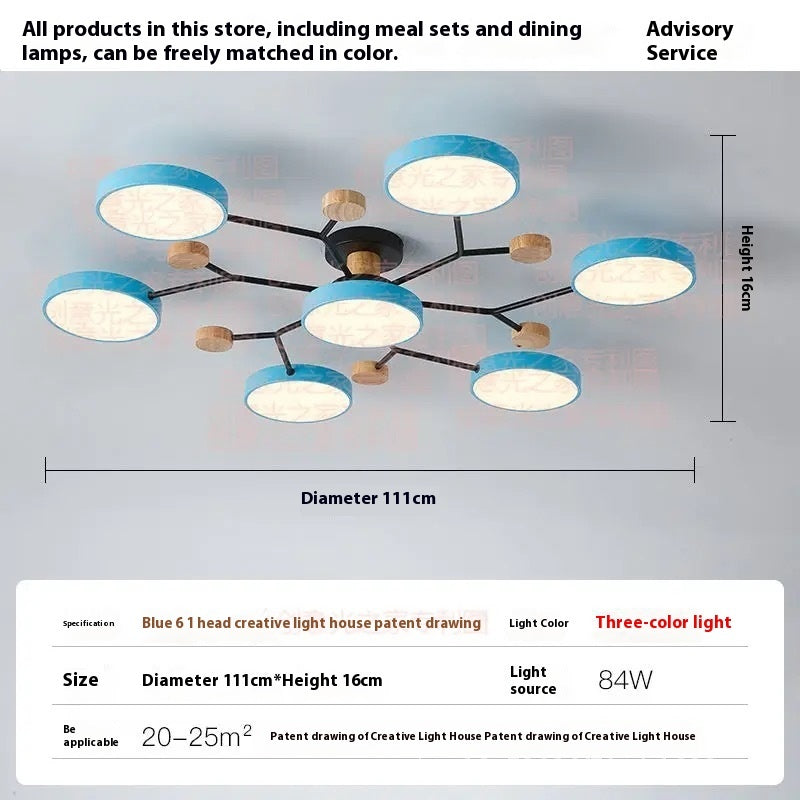Modern Minimalist LED Ceiling Lamp – Creative Living Room Lighting