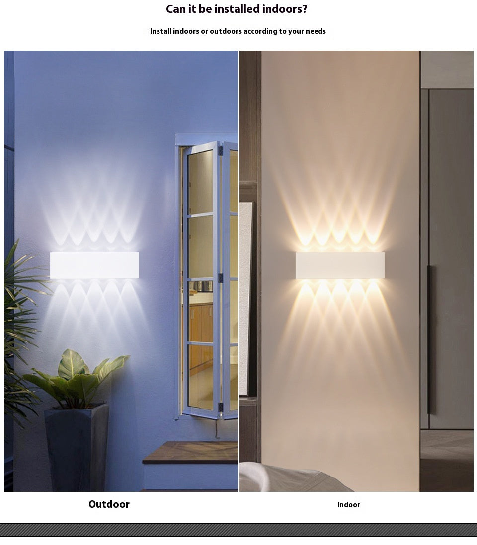 Outdoor LED Telescope Wall Lamp – Waterproof White & Warm Lighting