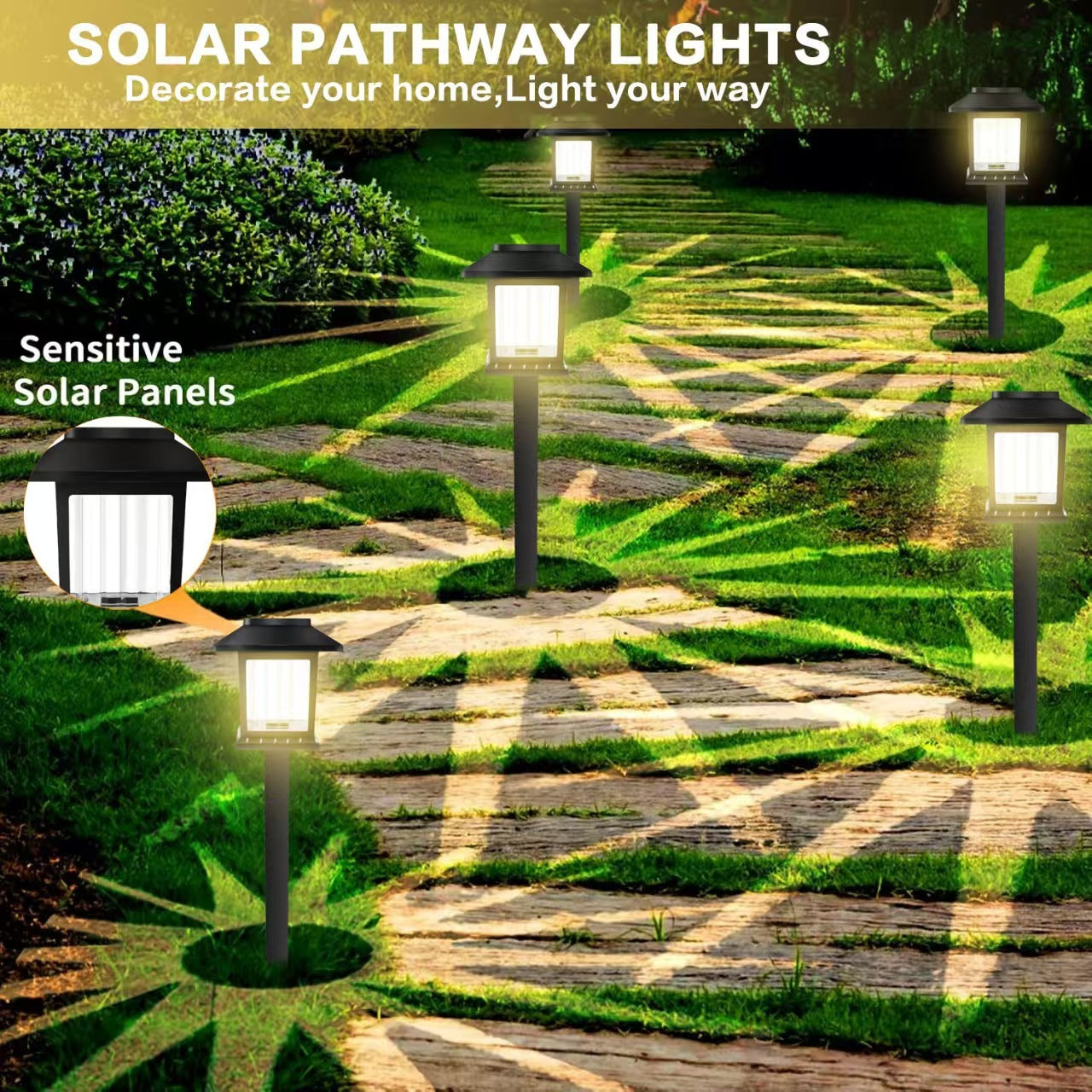 Solar Landscape Plug-in Garden Lamp – Outdoor Waterproof LED Lighting