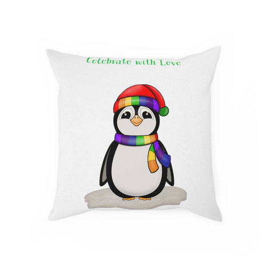 Celebrate Penguin Pillow With Love And Pride