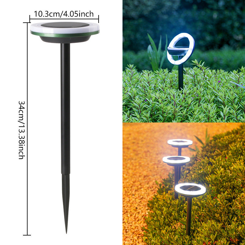 Solar Lawn Light – 12 LED Rotating Outdoor Courtyard Lamp