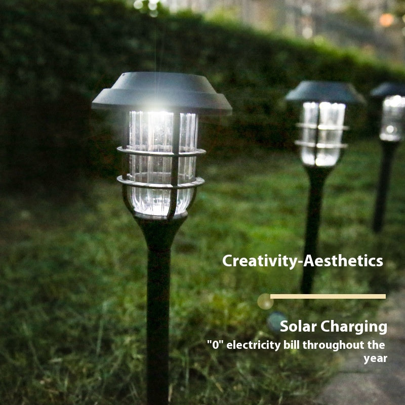New Solar Stripe Lawn LED Outdoor Light – Abstract Decorative Garden Lamp