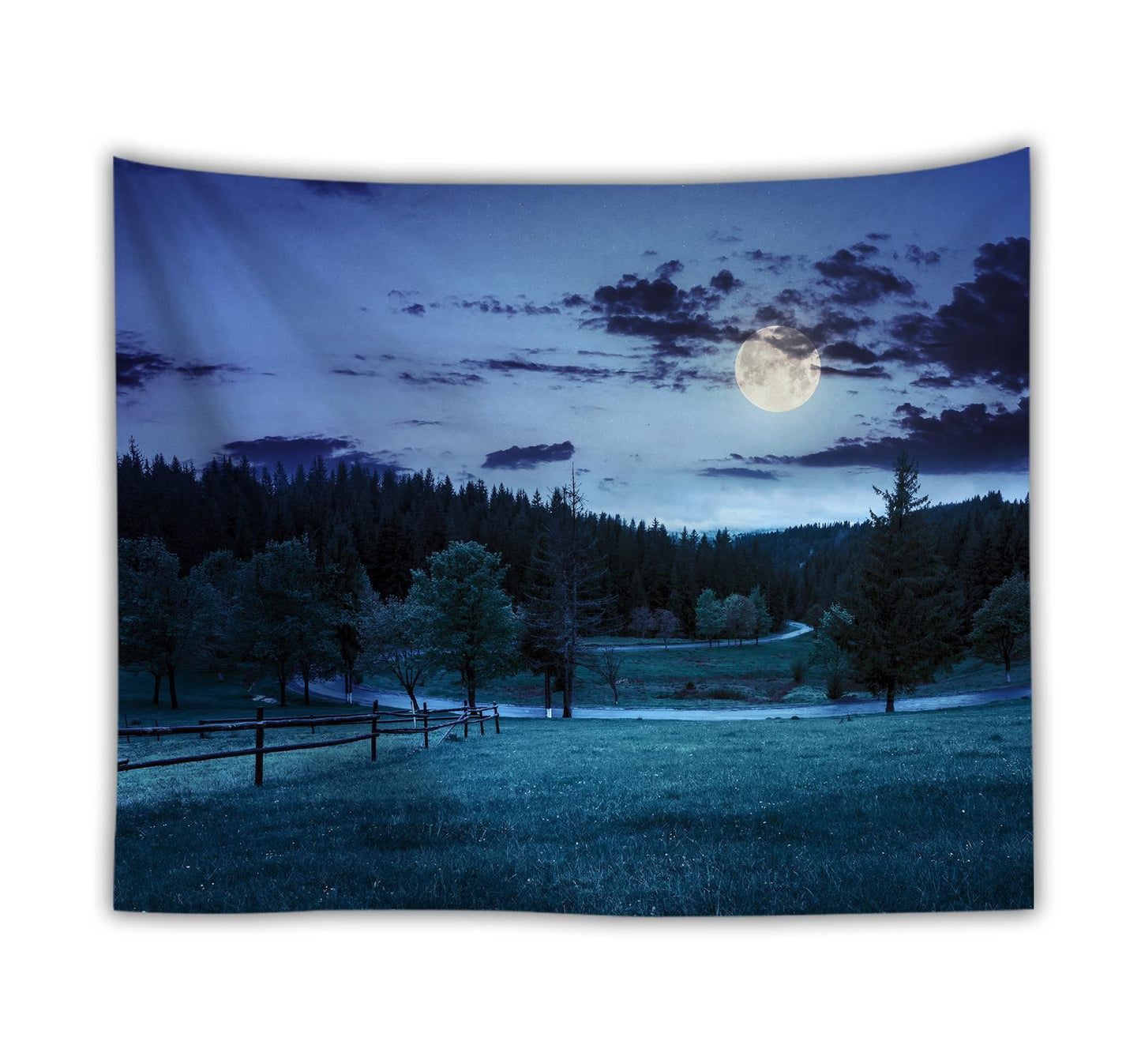 Ocean Moon Nature Wall Tapestry – Digital Print Polyester Dorm Decor