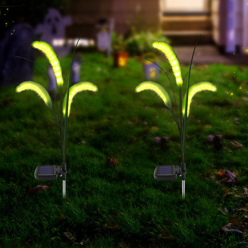 Outdoor Solar Dogtail Grass Lamp – Simulation LED Lawn Decoration