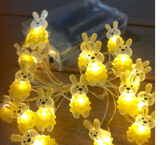 Carrot Bunny Shaped LED Lamp String – Festive Decoration