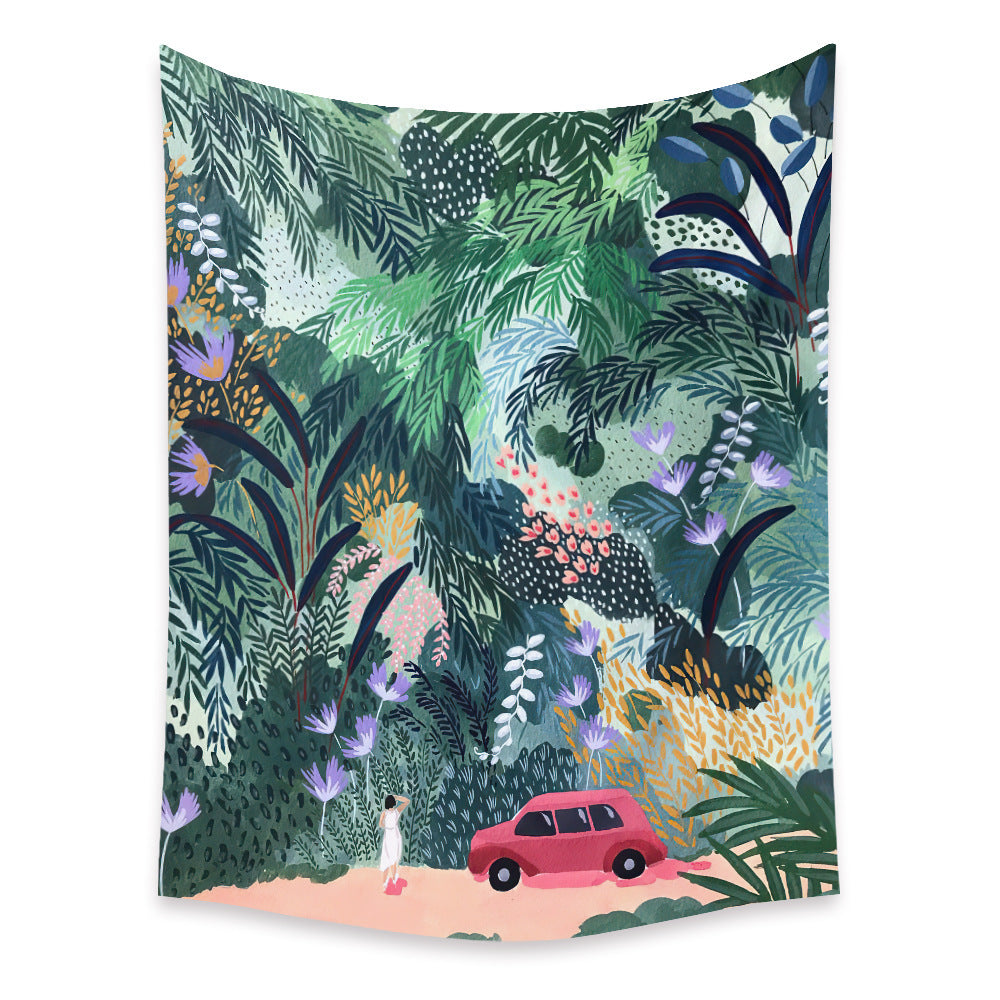 Bedroom Wall Decor Fabric Tapestry – Modern Character Design