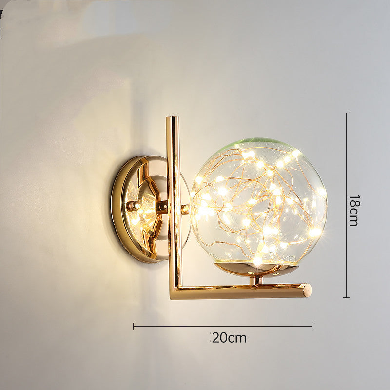 Light Luxury Crystal Lamp – Nordic Style with Stainless Steel Body