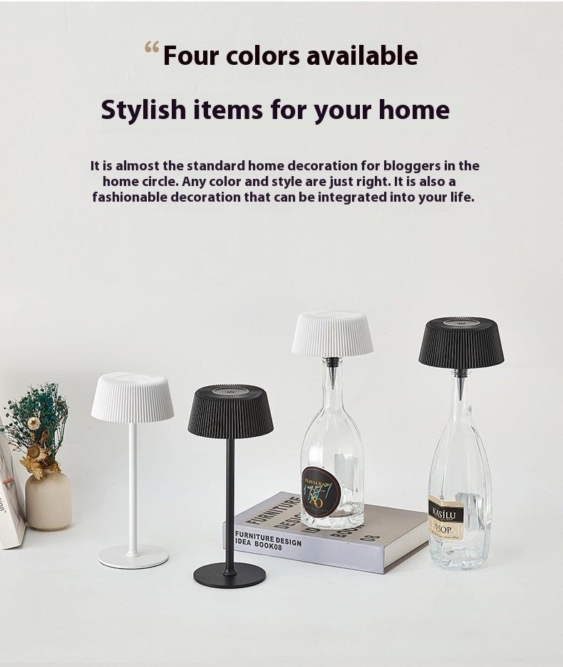 USB Charging Wireless Dining Table Ambient Light – Modern Pleated Design