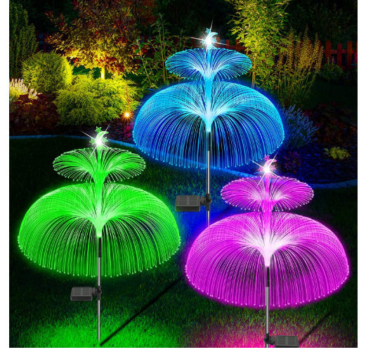 Solar Colorful LED Jellyfish Light for Outdoor Garden Decoration