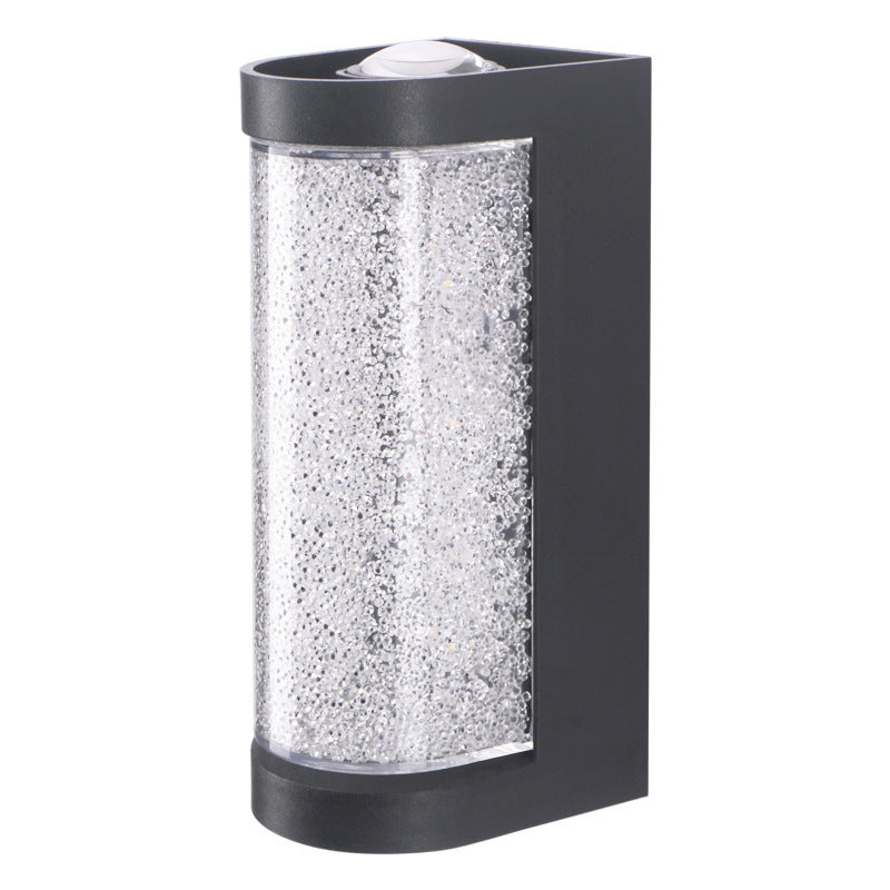 Modern Minimalist Crystal Wall Lamp – Round & Square Designs, Warm and White Light