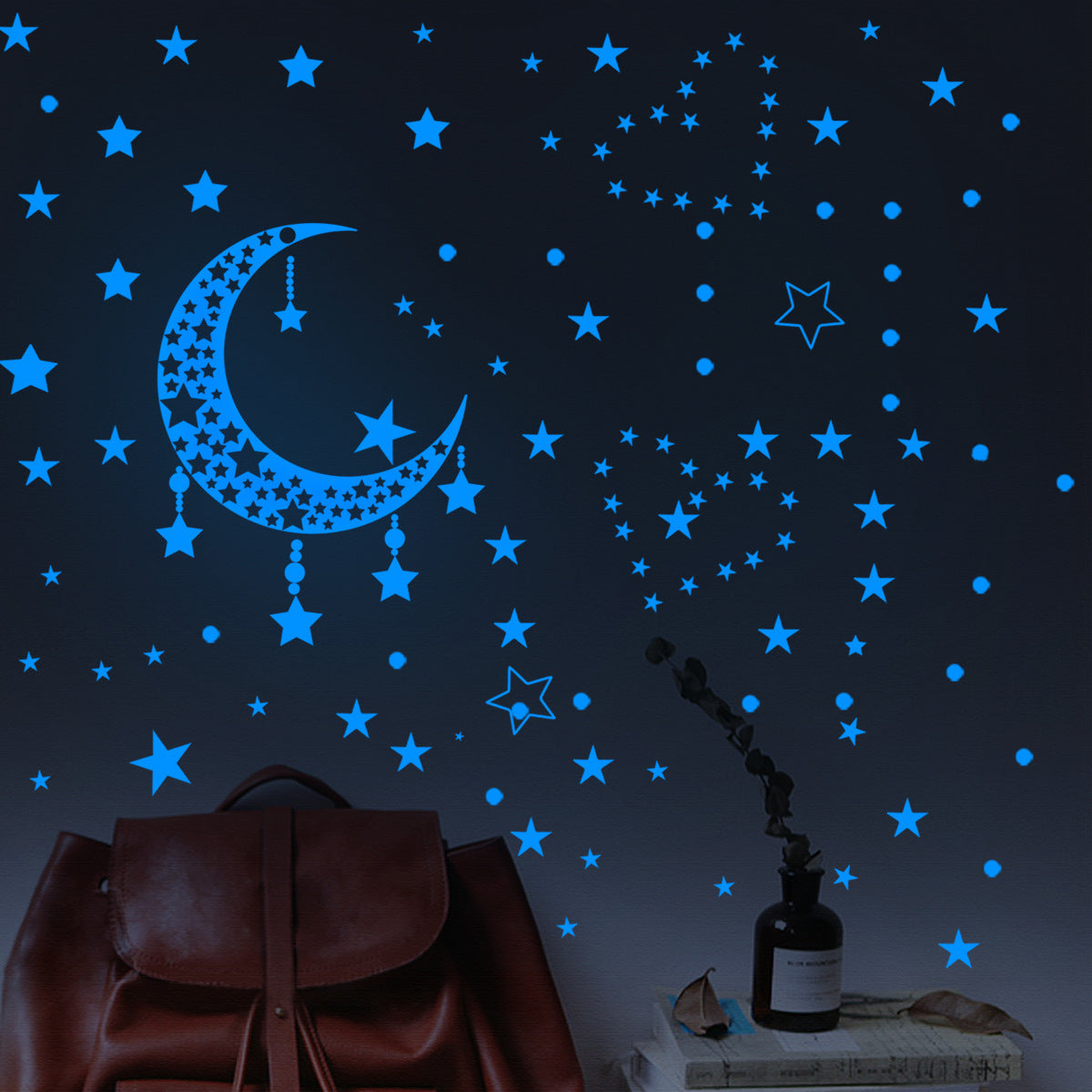 Blue Luminous Luminous Wall Stickers For Bedroom