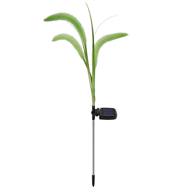 Outdoor Solar Dogtail Grass Lamp – Simulation LED Lawn Decoration