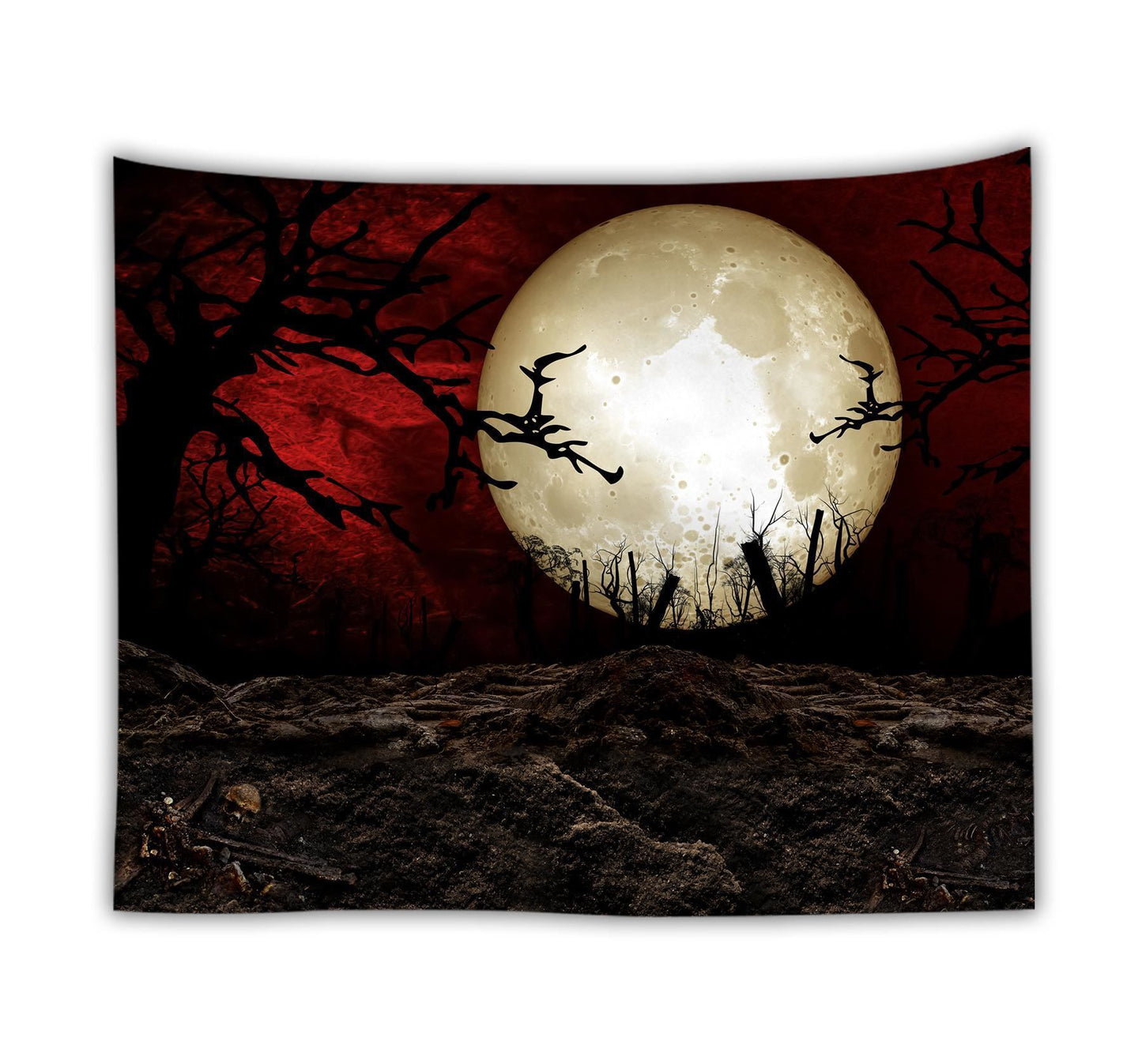 Ocean Moon Nature Wall Tapestry – Digital Print Polyester Dorm Decor