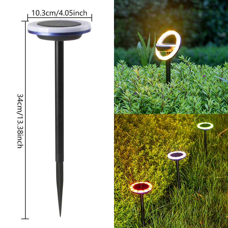 Solar Lawn Light – 12 LED Rotating Outdoor Courtyard Lamp