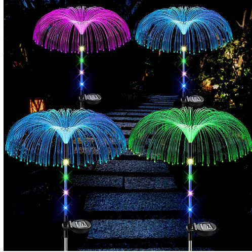 Solar Colorful LED Jellyfish Light for Outdoor Garden Decoration