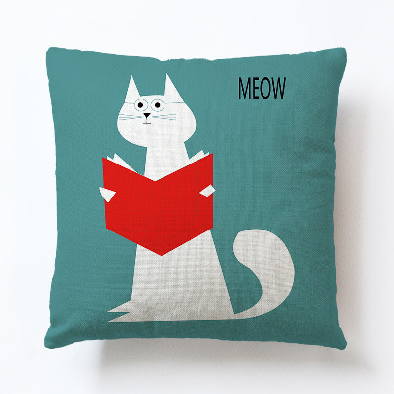 Emoji cat pillowcase
