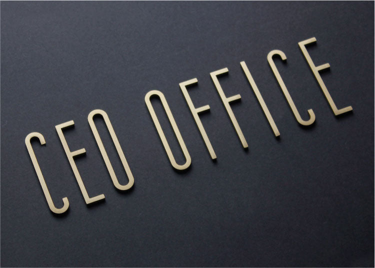 Brass Wall Creative English Alphabet Stickers
