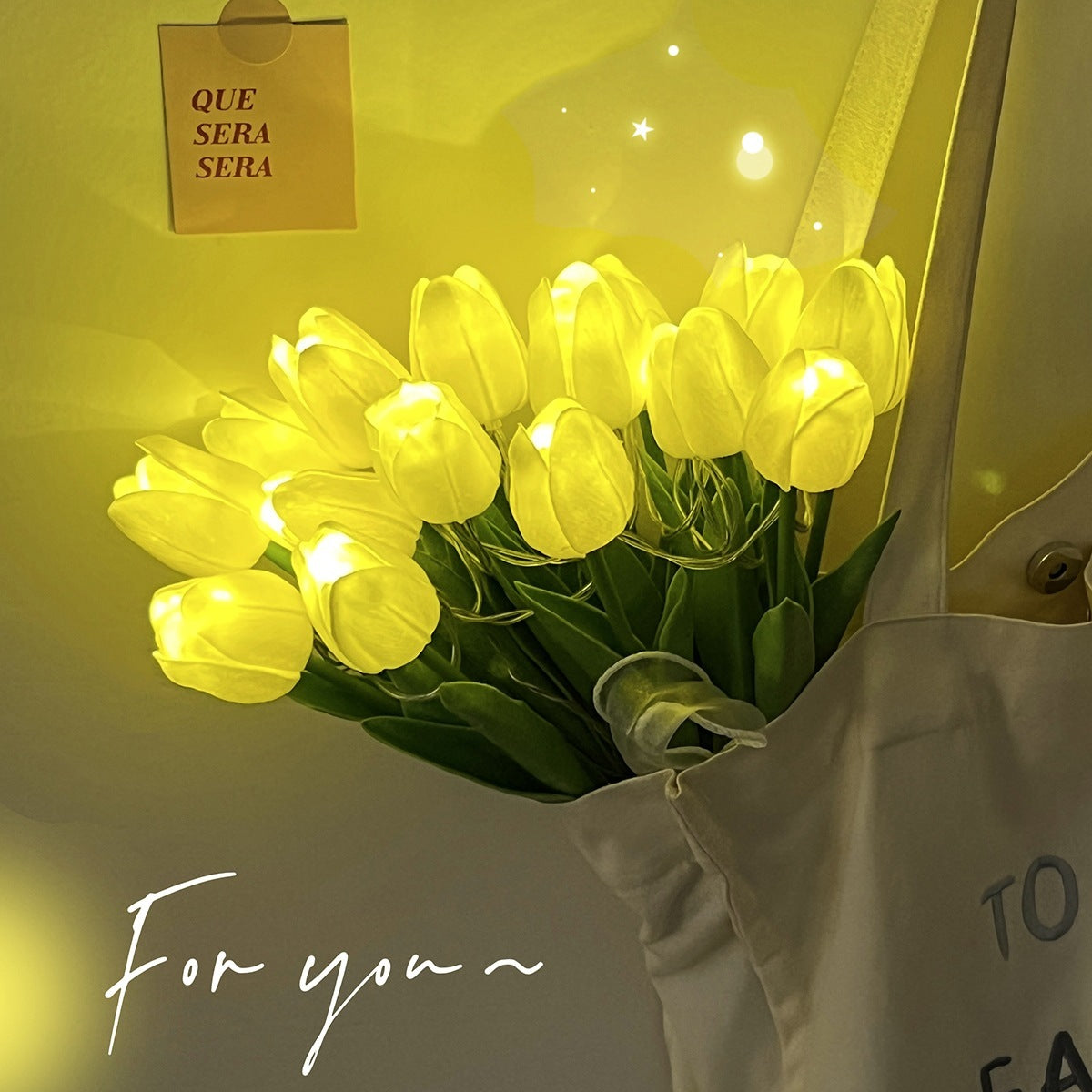 LED Tulip Lighting Chain – Simulation Bouquet 5,10&15 Flowers Bundle