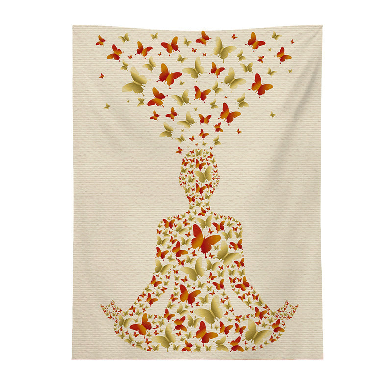 Spaceman Mandala Tapestry – Futuristic Wall Hanging for Modern Interiors