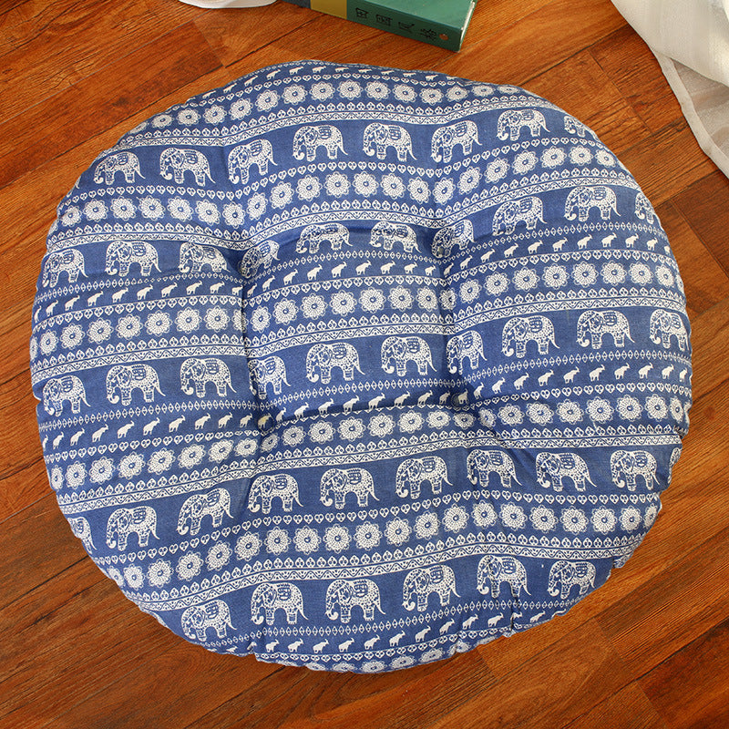 Round Thickened Stool Seat Cushions Cotton And Linen Bay Window