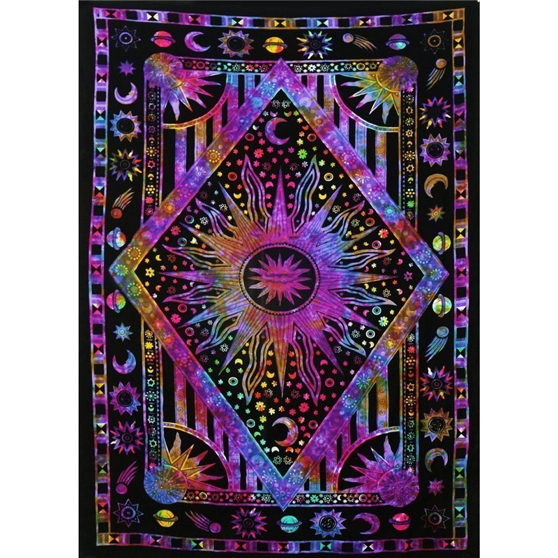Mandala Tapestry – Boho Headboard Blanket & Wall Hanging Decor