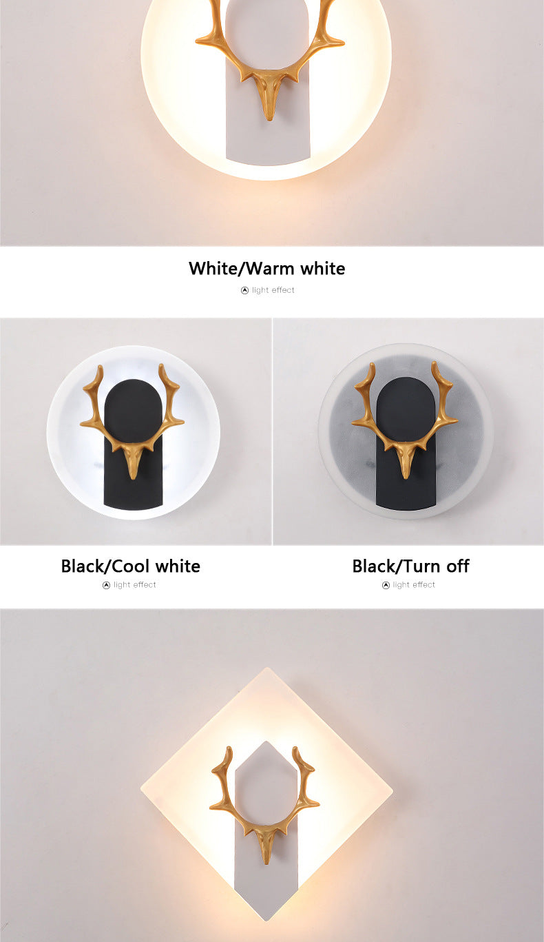 Acrylic Antlers LED Wall Light – Modern Simple Design