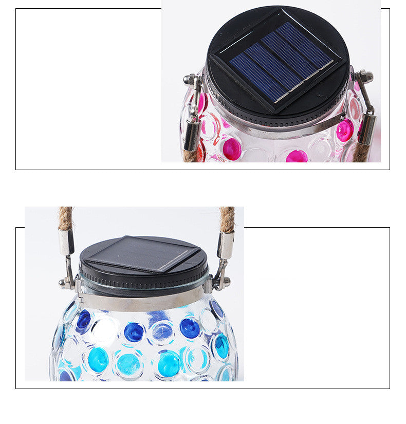 Solar Decorative Wave Point Night Light – Waterproof Outdoor Balcony Lamp