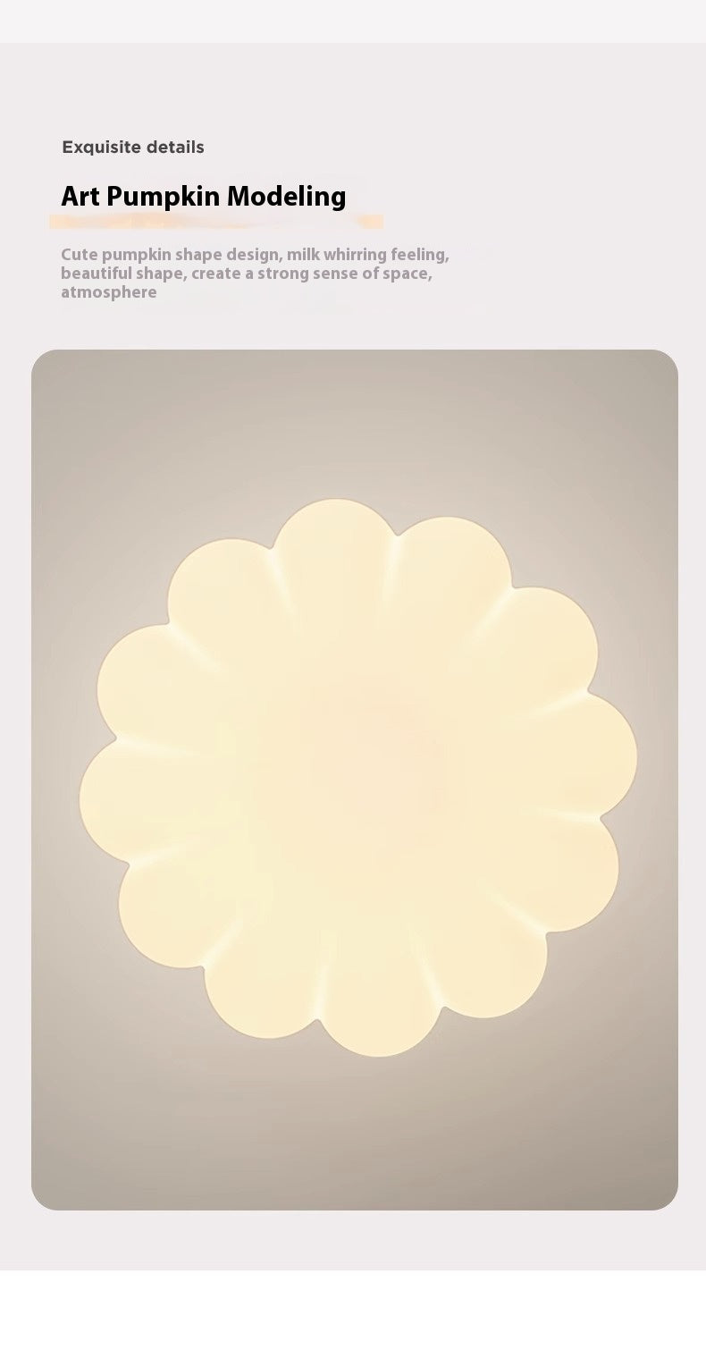 Creative Pumpkin Chandelier – Nordic Style Bedroom & Dining Room Lamp